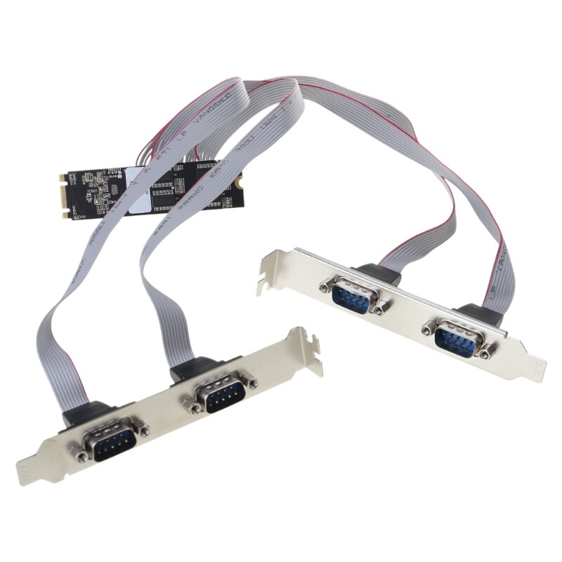 M.2 M-Key to 4 Serial Port Card RS232 Communication Signal COM Port Multi-serial