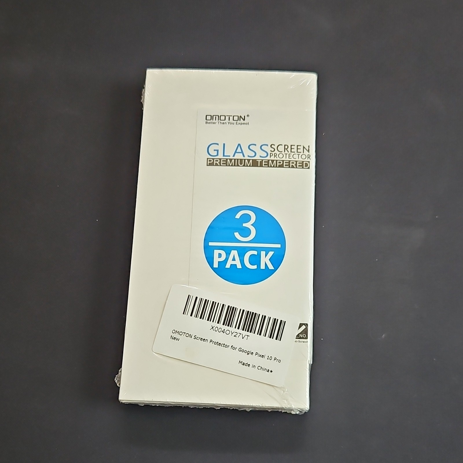 OMOTON Tempered Glass Screen Protector 3 Pack for Google Pixel 10 Pro