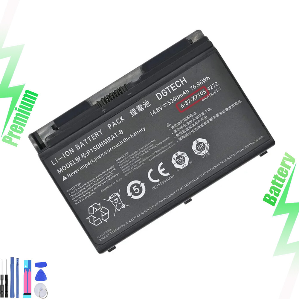 P150HMBAT-8 X710S Battery For Clevo 6-87-X710S-4271 6-87-X710S-4272 new