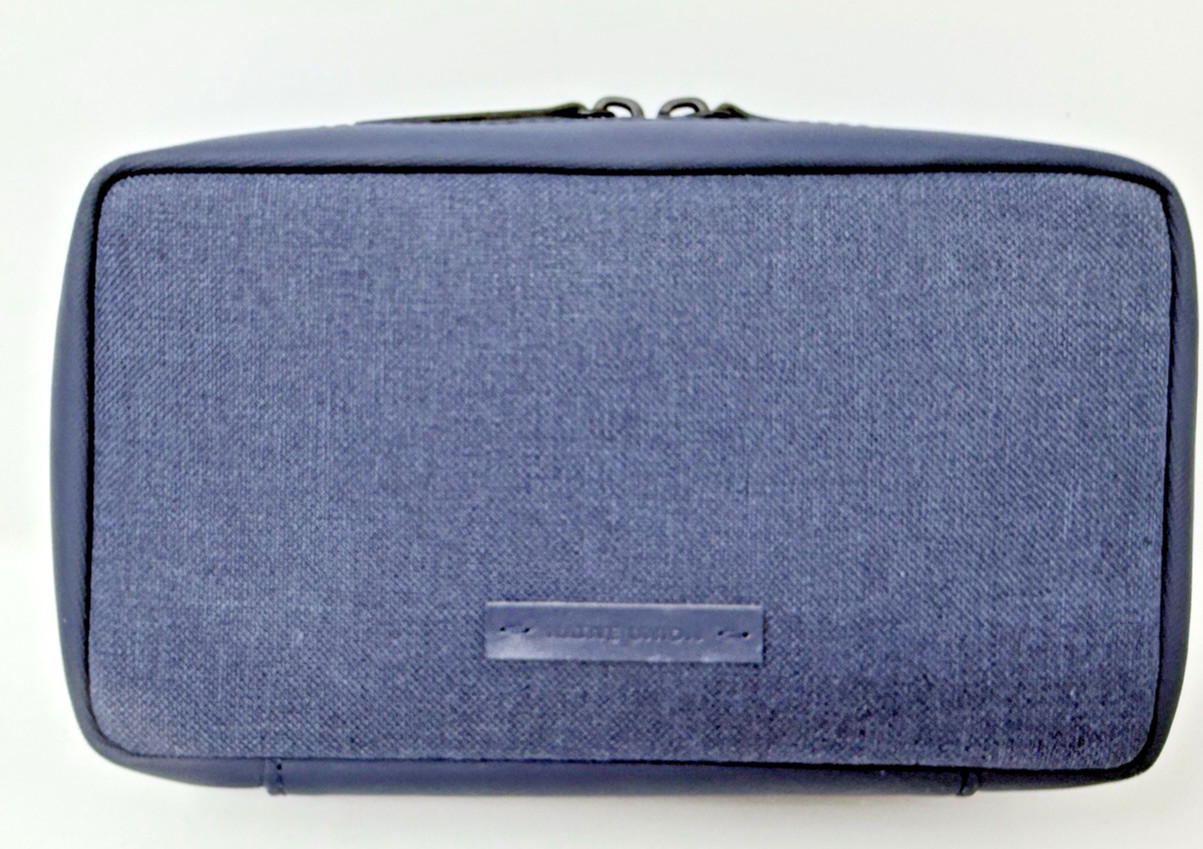 Native Union Stow Organizer Travel Tech Cord Accessory Case Pouch: Blue