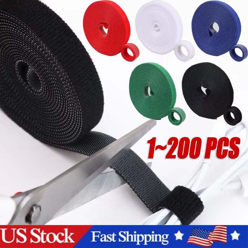 1M Cable Organizer Wire Winder –Cord Management Tape for Earphones & Charger LOT