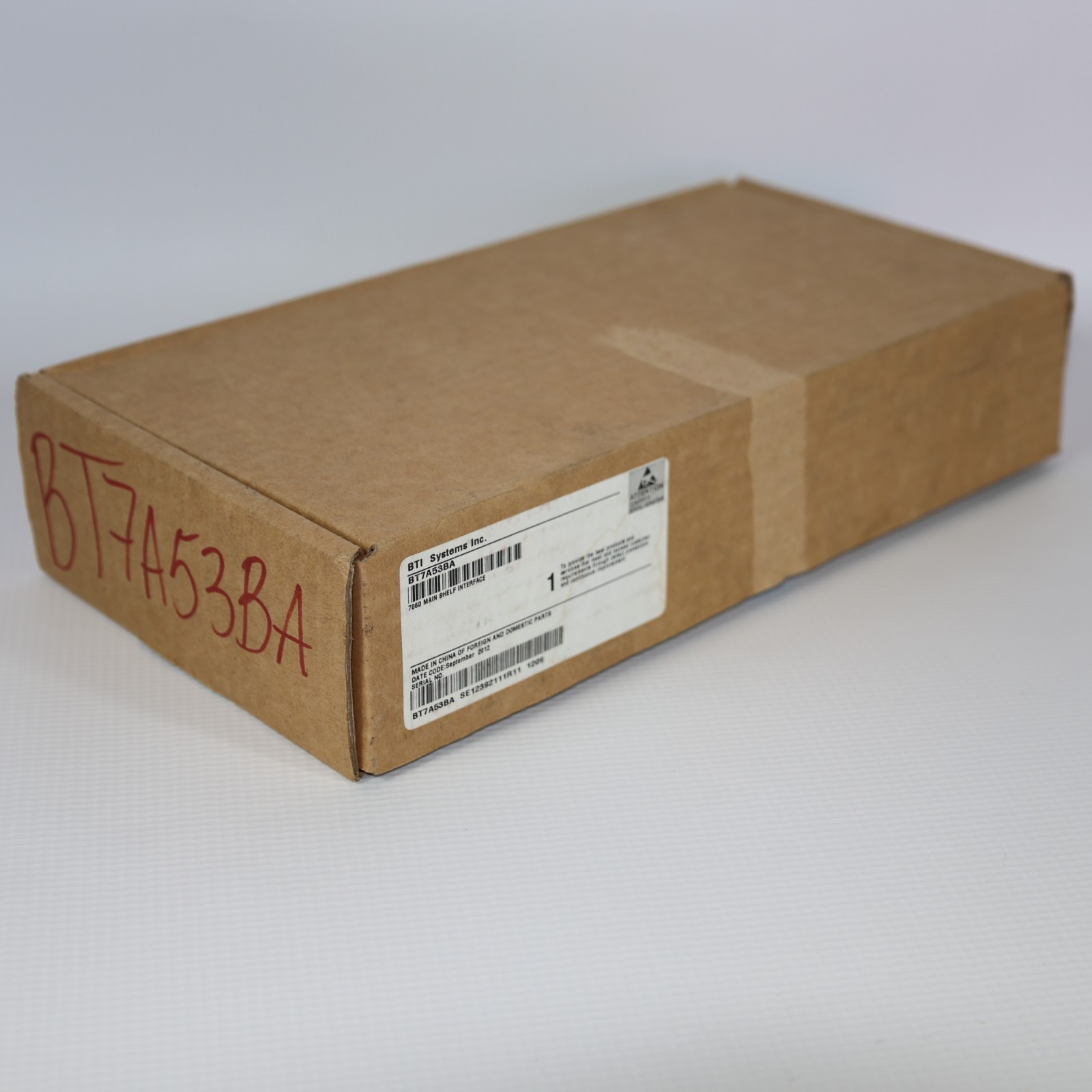 BTI Systems Inc. BT7A53BA 7060 Main Shelf Interface MSI 1 NEW OPEN BOX
