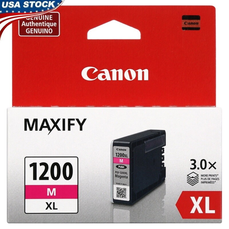 High Yield PGI-1200XL Ink Cartridge Magenta Smudge-proof Durable Ink Printers US