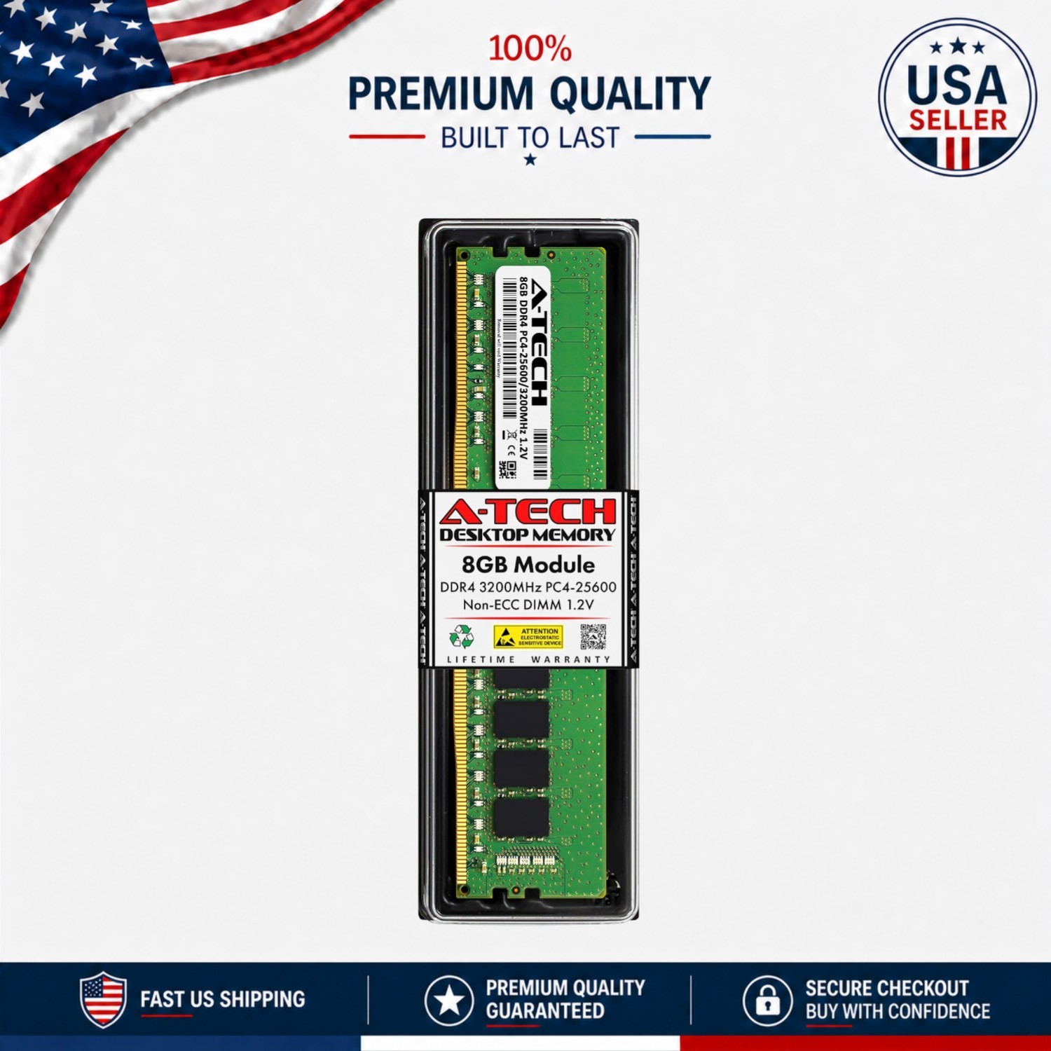 High-Speed 8GB 3200MHz Capacity RAM - DIMM Module for Optimal Performance