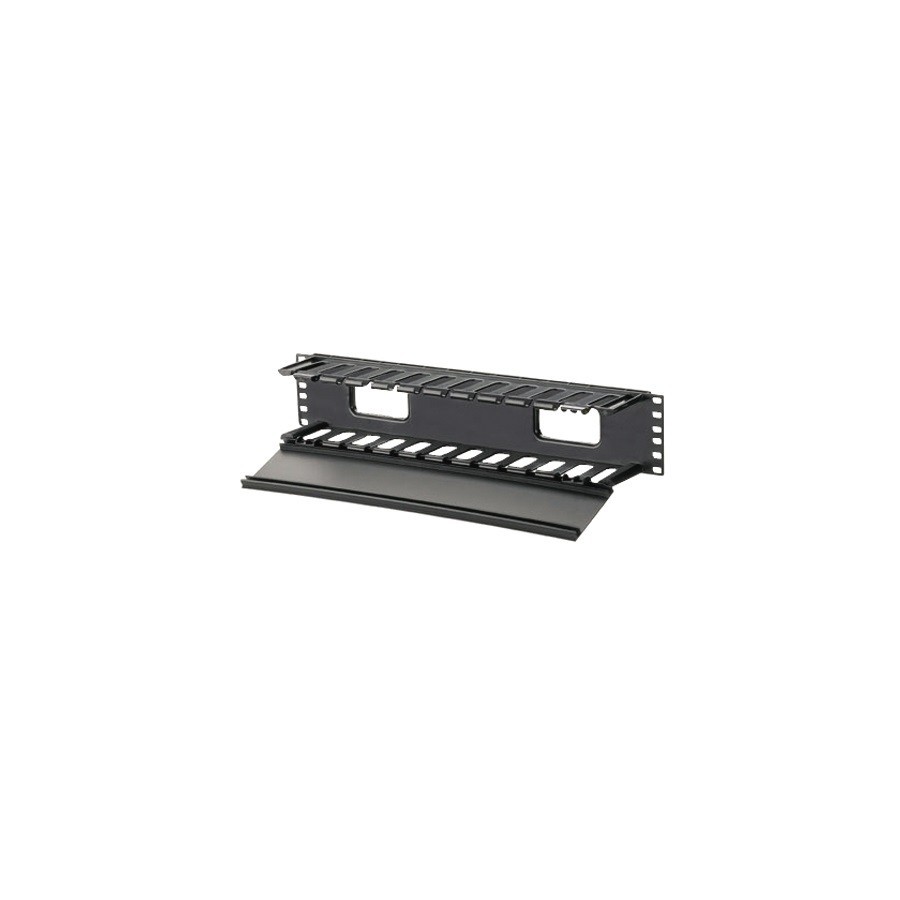 Panduit WMPF1E Horizontal Single-Sided Manager ABS 2RU 3.7" Depth Black