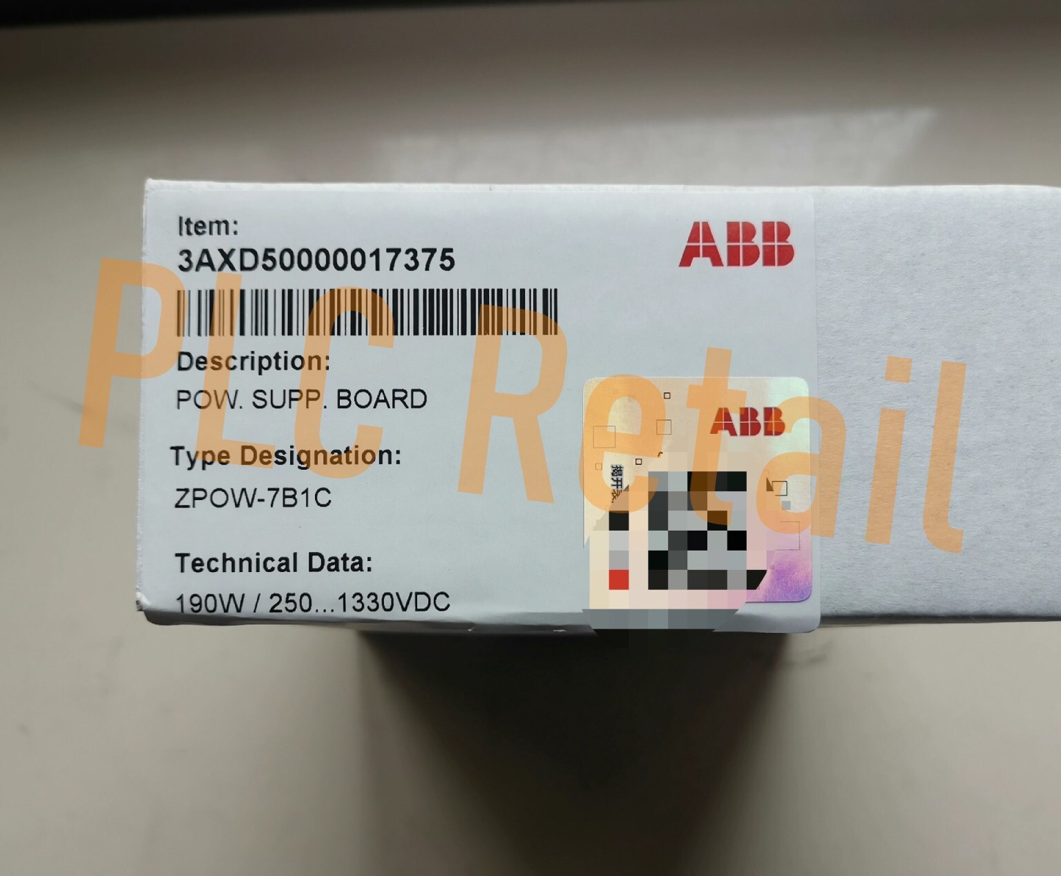 1PCS NEW ABB ZPOW-7B1C 3AXD50000017375 Power Board FedEx or DHL