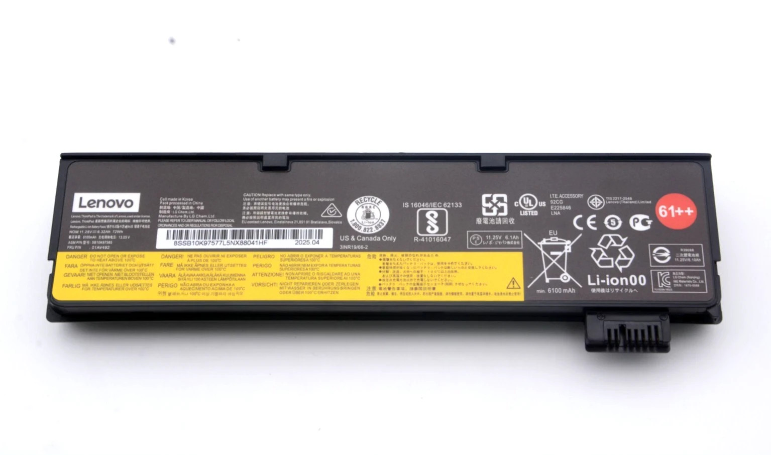 OEM 61++ 72Wh 01AV492 01AV427 Battery for Lenovo ThinkPad T470 T480 T570 T580