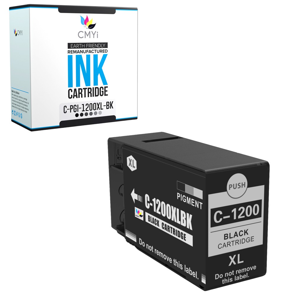 1-Pack Compatible CMYi PGI-1200XL Black Ink Cartridge fits Canon MAXIFY MB2020
