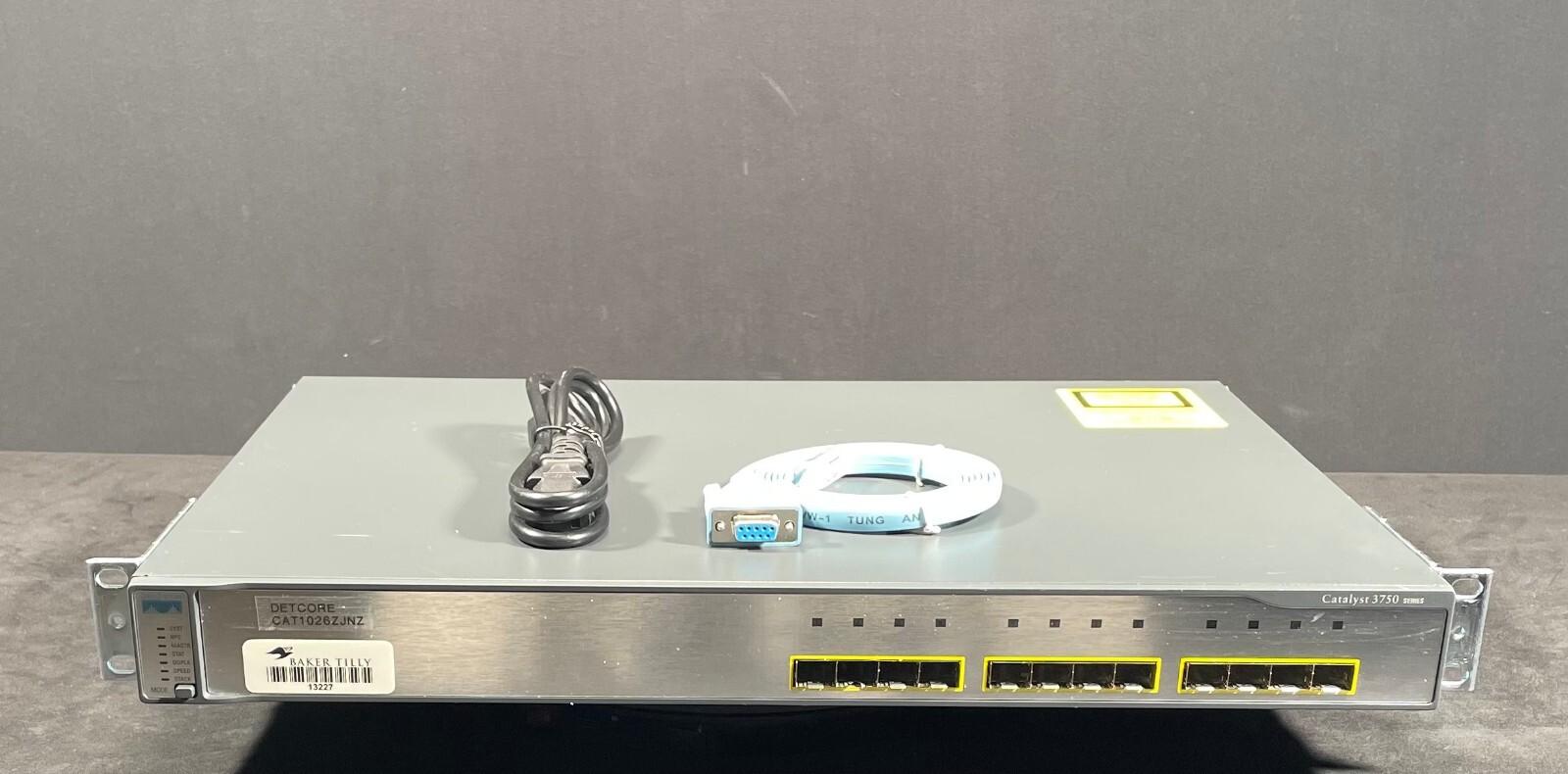 Cisco WS-C3750G-12S-S 12 Port Gigabit Ethernet Switch - Same Day Shipping