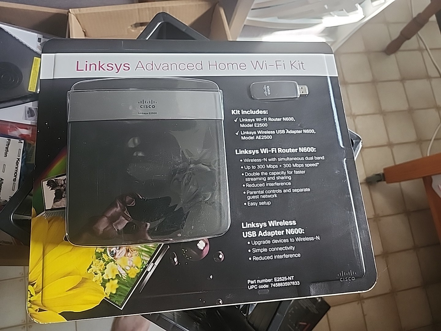 Linksys Advanced Home Wi-Fi Kit W/ N600 Router/E2500 & Wireless N600/AE2500