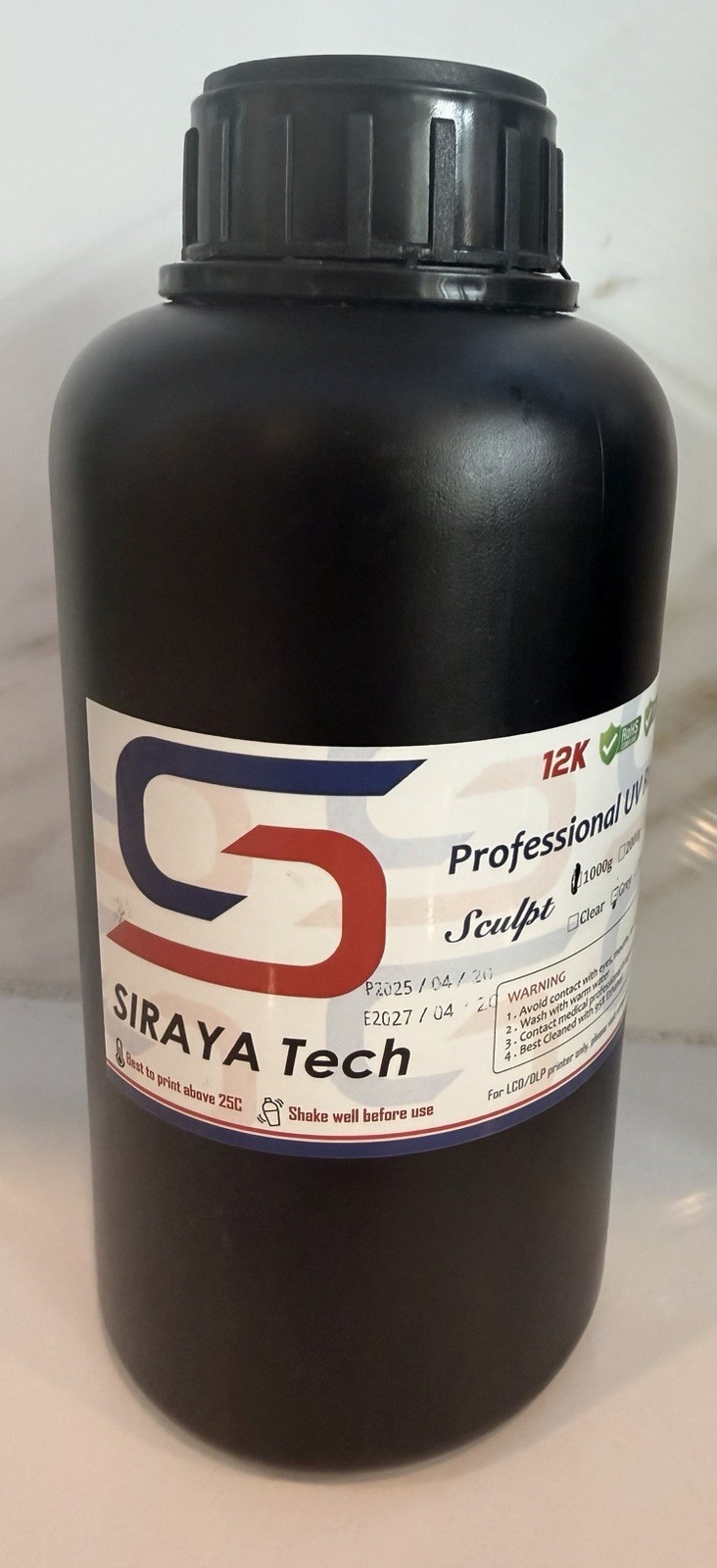 Siraya Tech Fast ABS-Like 3D Printer Resin 1000g Grey