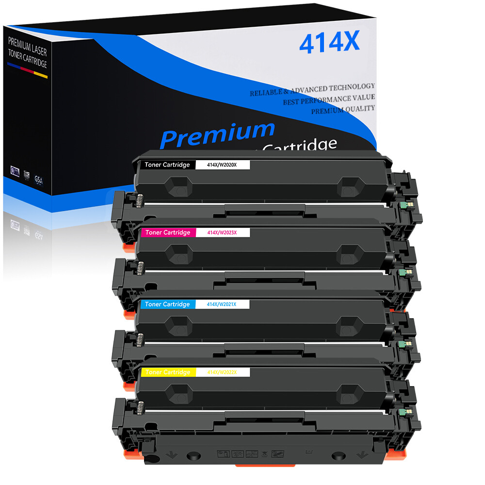 4PK 414X W2020X Toner with Chip for HP Laserjet MFP M480f M454 M454dw M479fdw