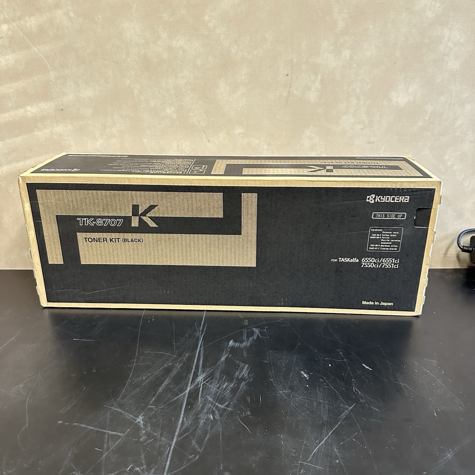 Kyocera Mita TK-8707K Toner Kit 1T02K90US0 Black 70.000 Pages for Kyocera 7551ci