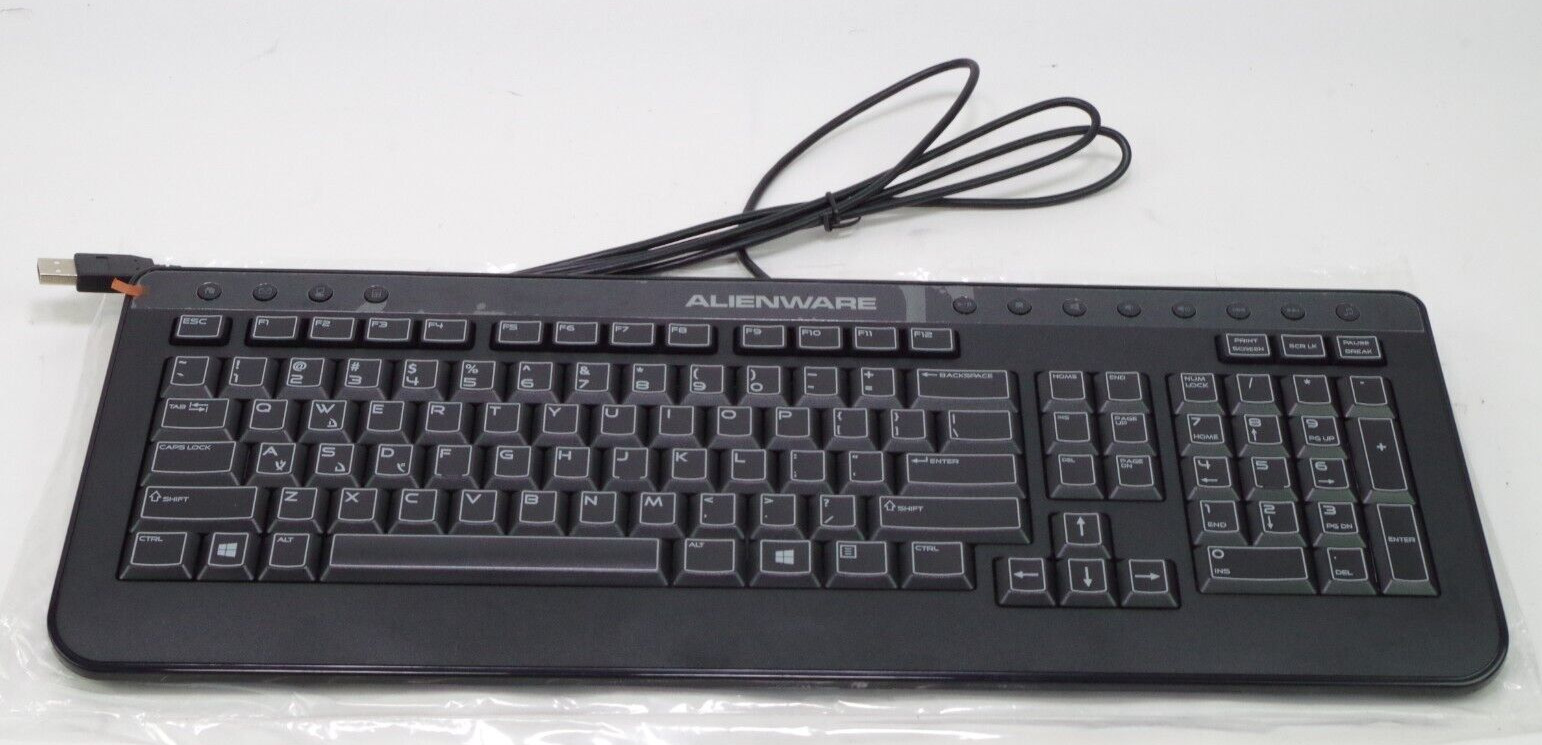 Dell AlienWARE Multimedia  Black USB Keyboard 40CM0 SK-8165
