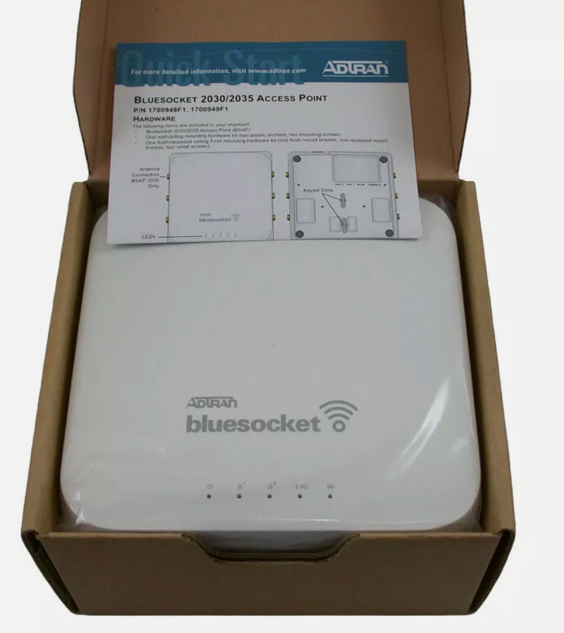 ADTRAN Bluesocket BSAP-2030 / 1700948F1, Access Point PoE, "A" New - 