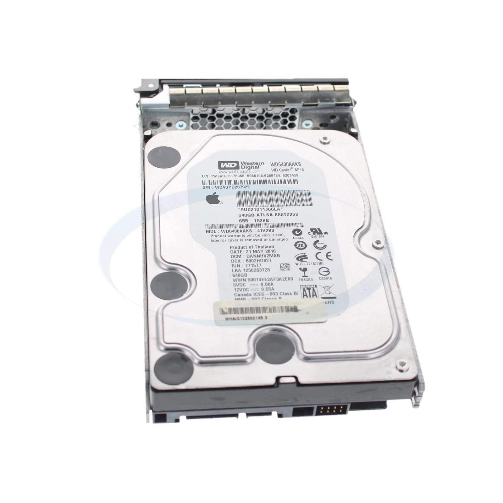 Apple 655-1528B 640GB SATA 7200RPM 3.5" 3G Hard Drive