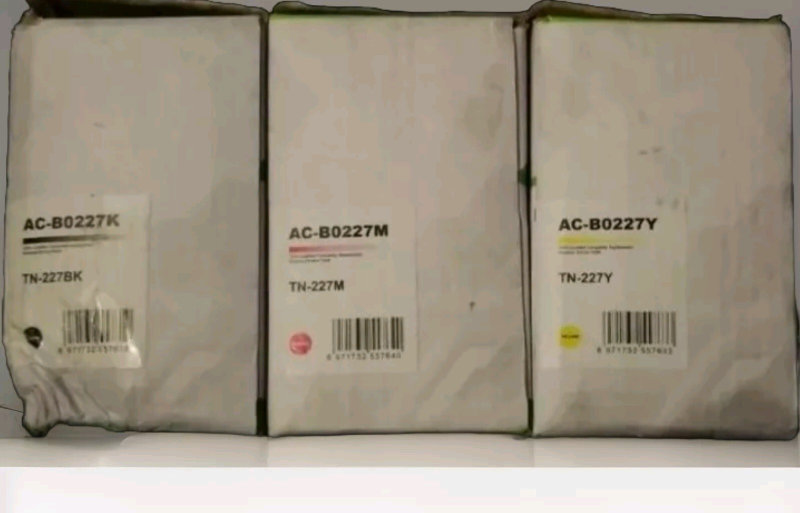 3pk TN227 TN-227 Toner Cartridge for Brother TN223 HL-L3210CW L3230CDW L3270CDW