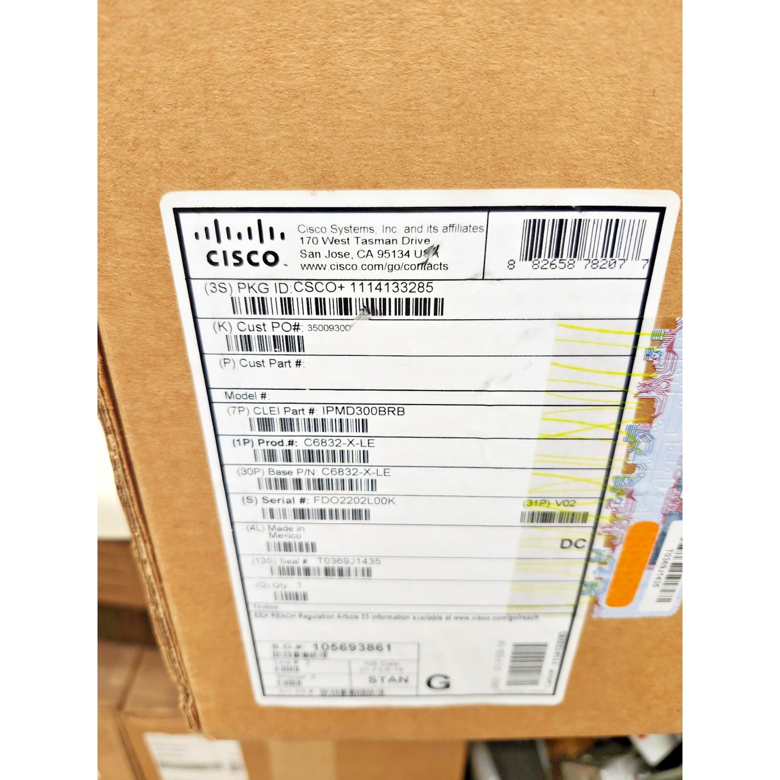 Cisco C6832-X-LE Cisco Catalyst 6840-X Modular Switch Standard Tables New