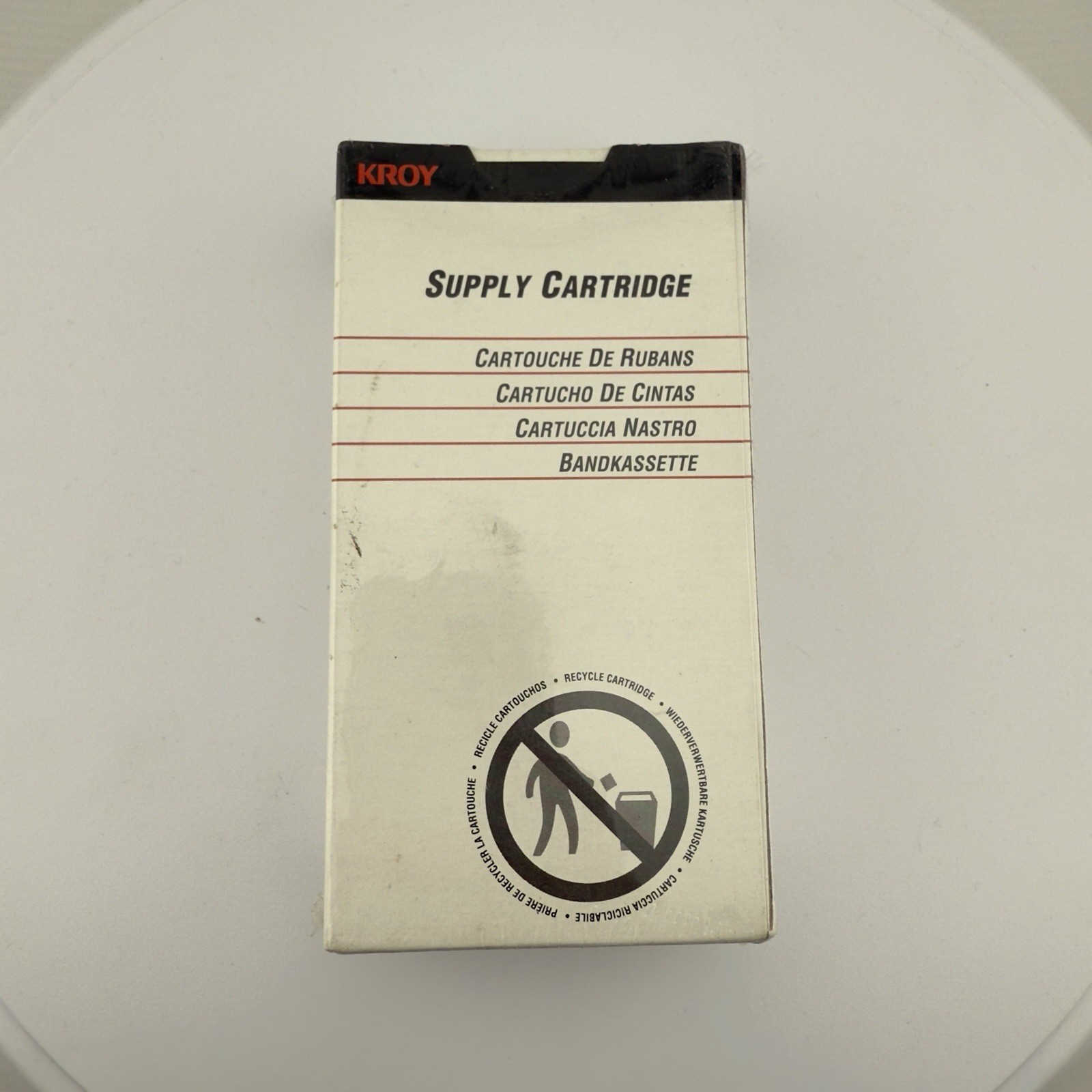 Kroy Supply Cartridge 2470011 White Shrink Tube 3/16"