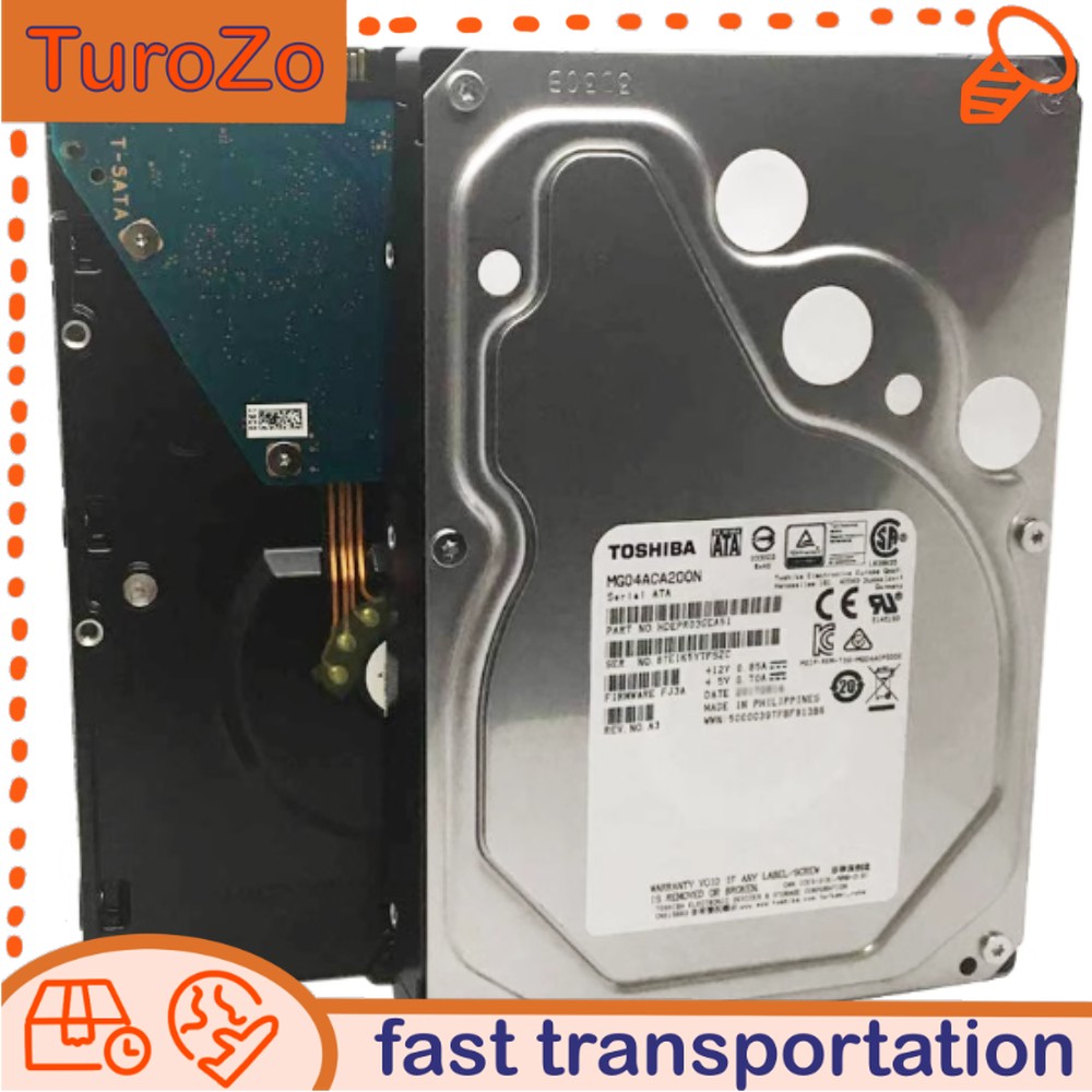 MG04ACA200N for Toshiba 2TB Enterprise 6Gb/s 7200RPM 256MB 3.5 SATA 128MB HDD