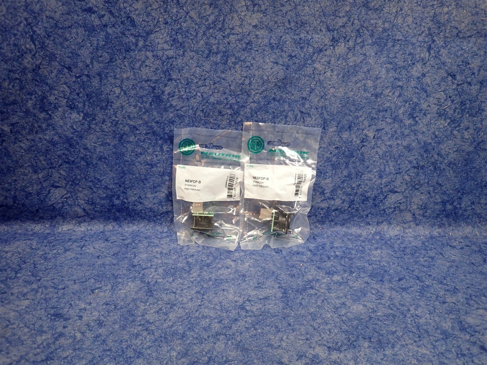 NEW Lot of 2 Neutrik NE8FDP-B RJ45 etherCON Feedthrough Receptacle (D2)