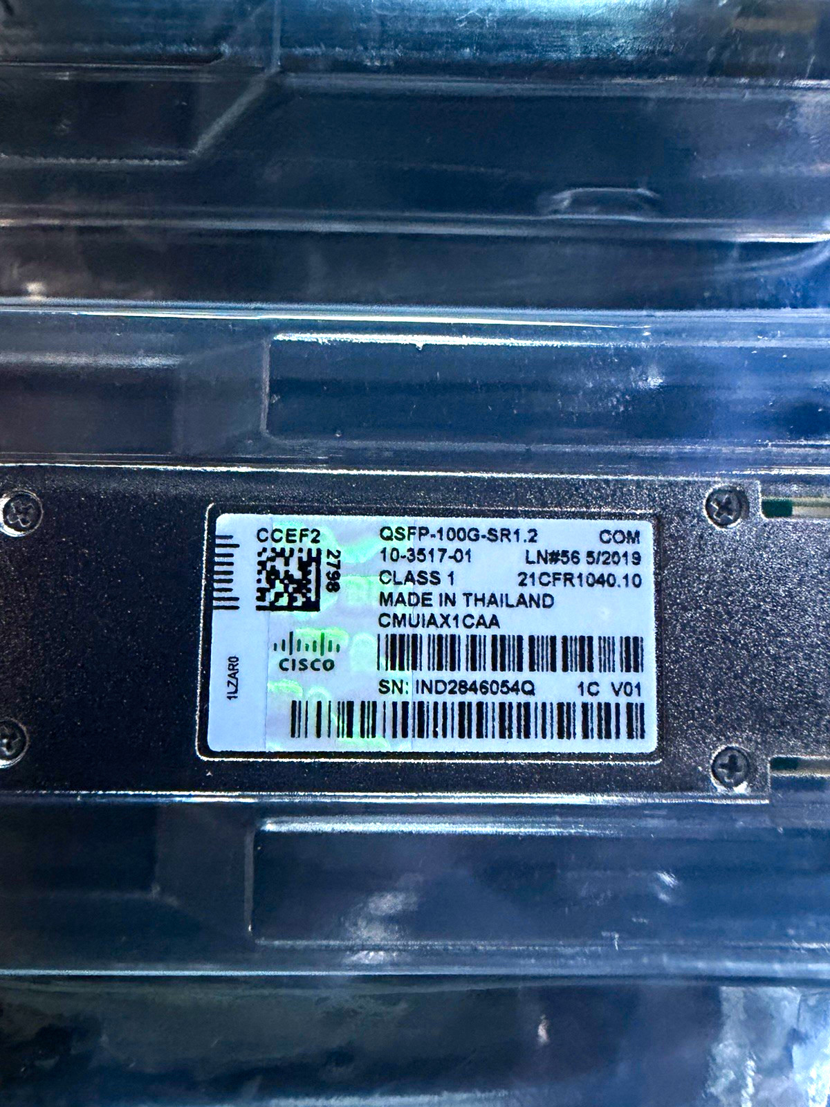 Cisco QSFP-100G-SR1.2 QSFP 100Gbps Transceiver Module 10-3517-01 1-Port