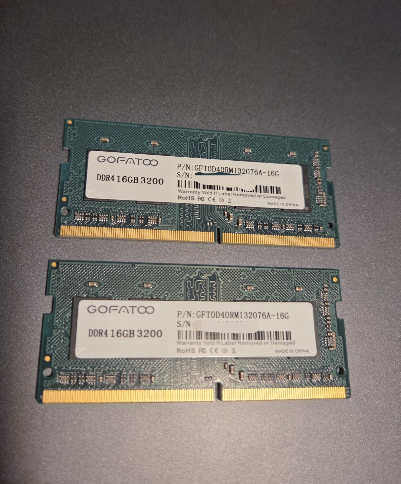 32GB (2 x 16GB) DDR4 3200MHz SODIMM Laptop Memory Kit GOFATOO