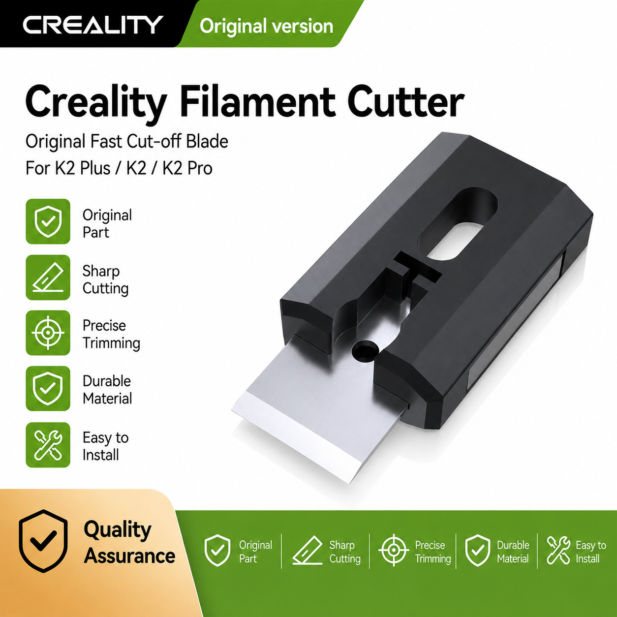 Creality K2 Plus/K2/K2 Pro Filament Cutter-10 Pcs Original Fast Cut-off High