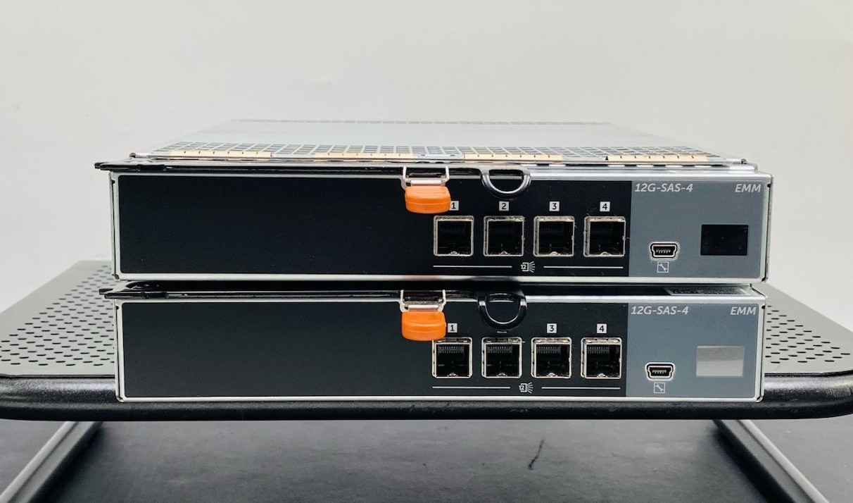 Lot of 2 Dell E09M E09M004 12G-SAS-4 EqualLogic Control Module