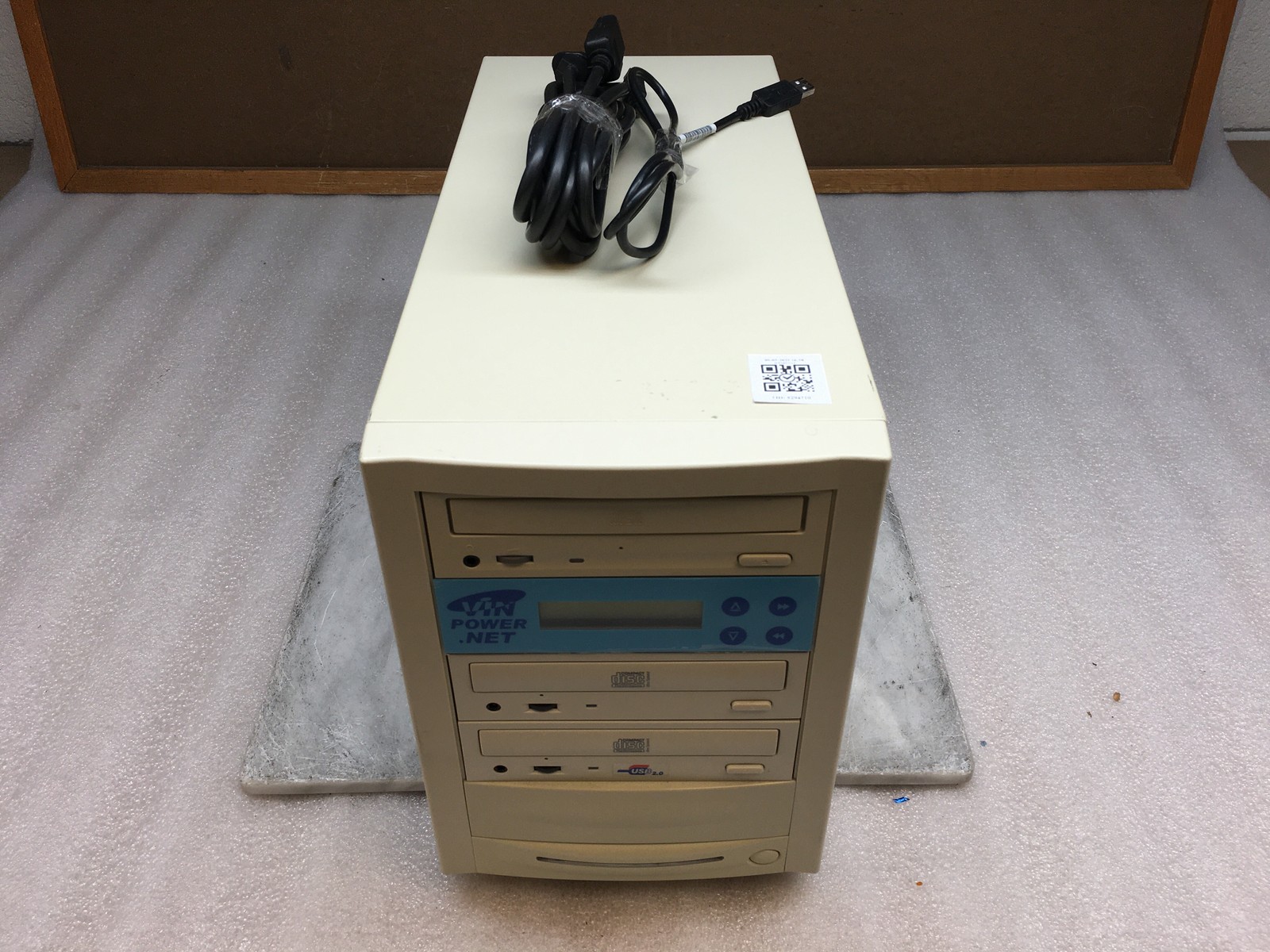 VinPower SharkCopier S1T 1-to-2 Target CD NOT BLURAY Duplicator TESTED SATA