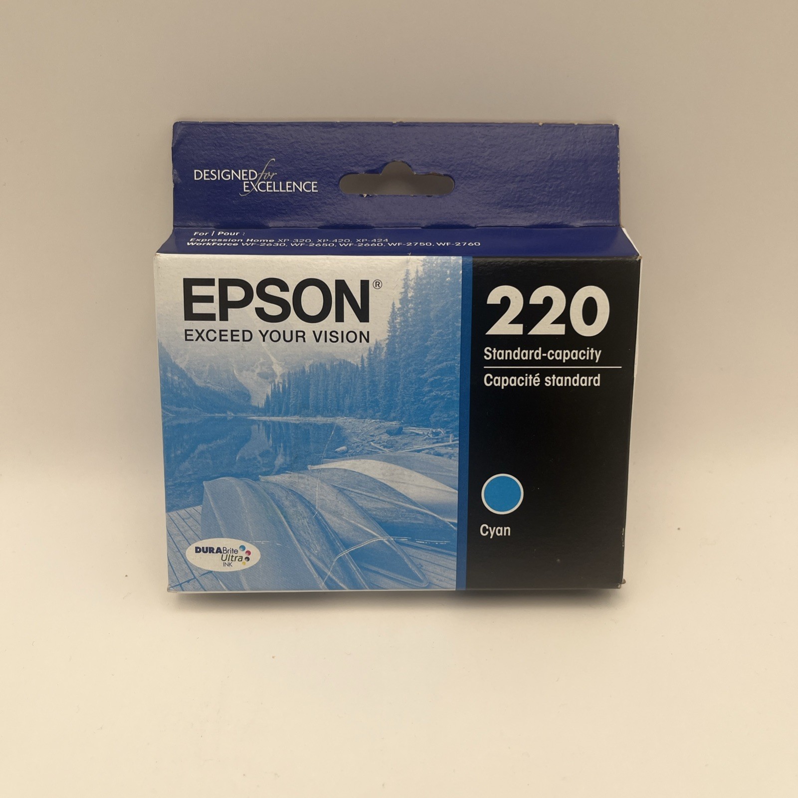Epson (T220220) Cyan Standard Capacity Ink Cartridge, EXP 04/2023, Brand NEW
