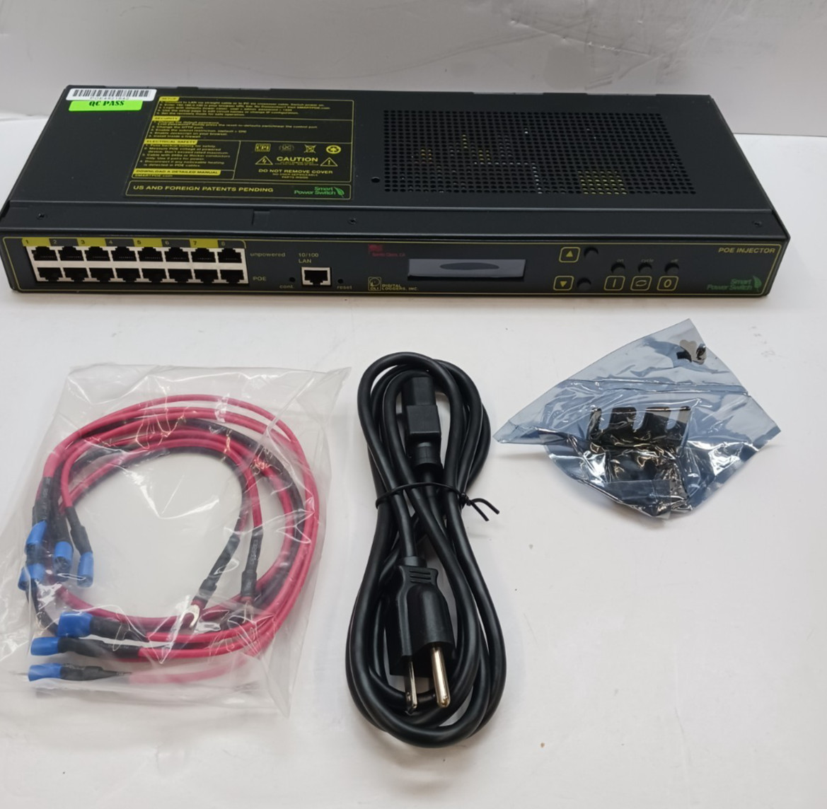 DIGITAL LOGGERS INC. POE4820302 POE INJECTOR with battery connectorsj, brackets.