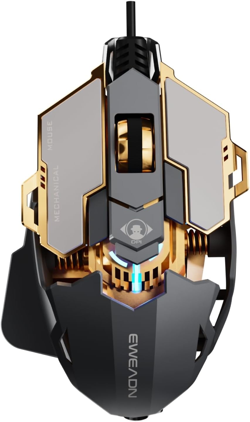 SEUNKWANG EWEADN G5 Wired Gaming Mouse Ergonomic RGB 12800 DPI 9