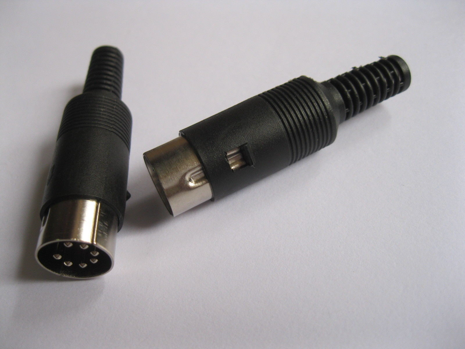 30 Pcs DIN Plug Male Connector 7 Pin Male with Plastic Handle New