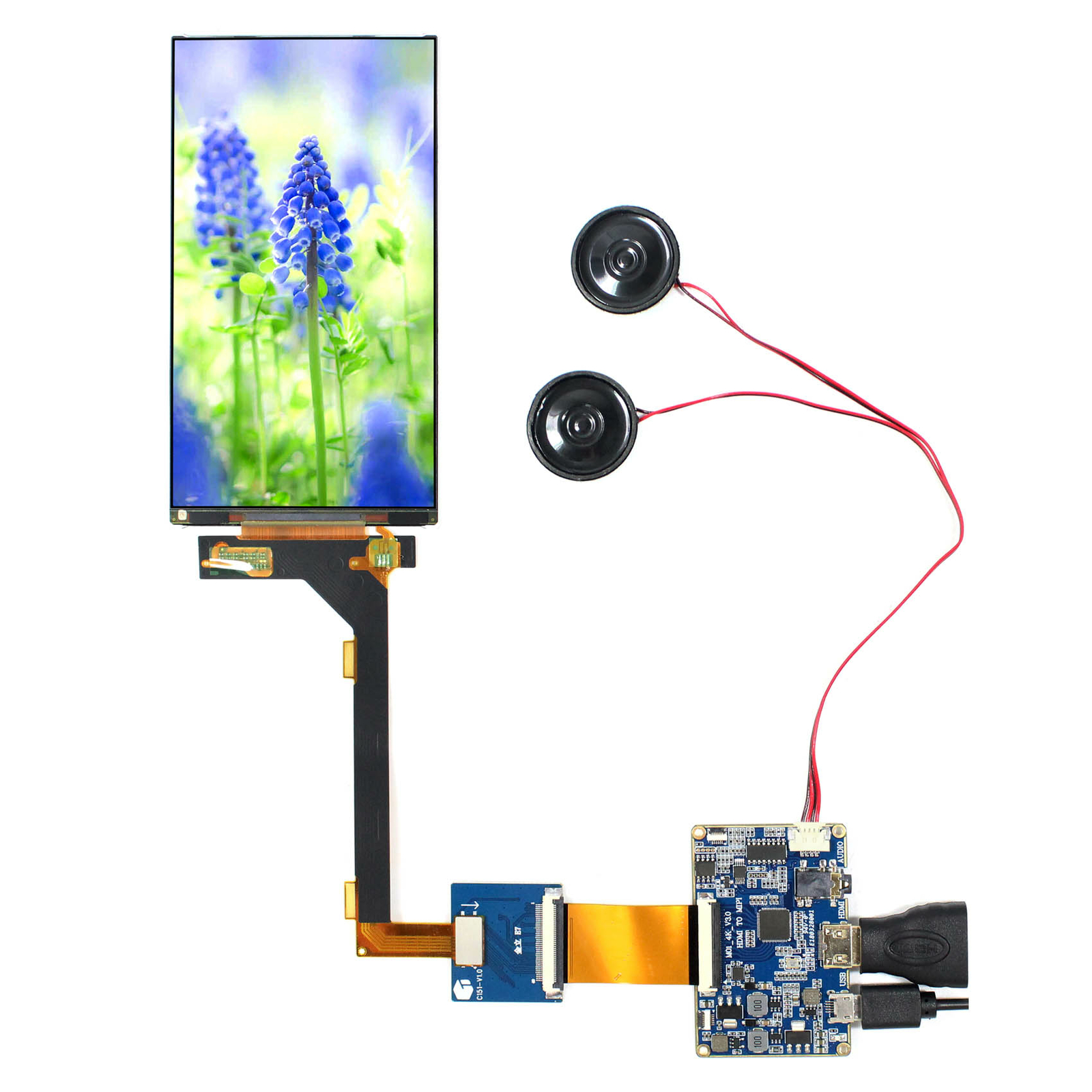HD To MIPI Converter Board 5.5 in LS055T3SX05 1080x1920 LCD Screen