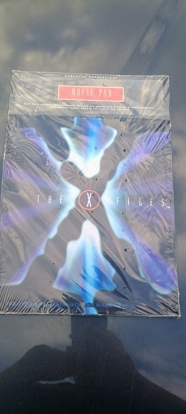 Vintage 1996 "The X-Files" Mouse Pad Iconic "Big X" Logo New in Box NOS