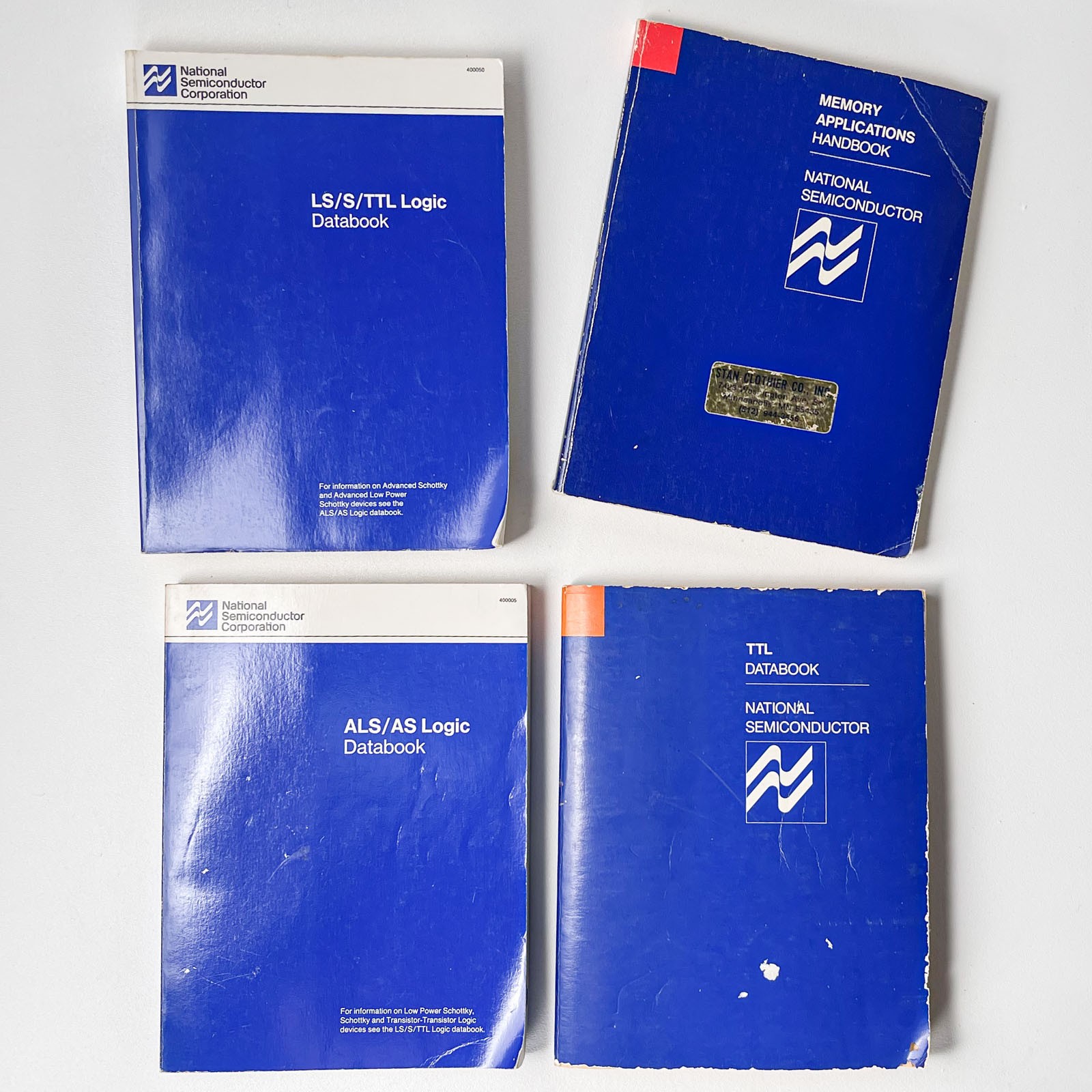 Lot of 4 National Semiconductor Data Books TTL ALS AS LS Memory