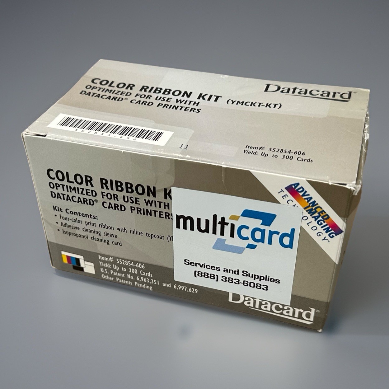 Datacard YMCKT (552854-606) YMCKT-KT Color Print Ribbon KIT 300 Prints *New*