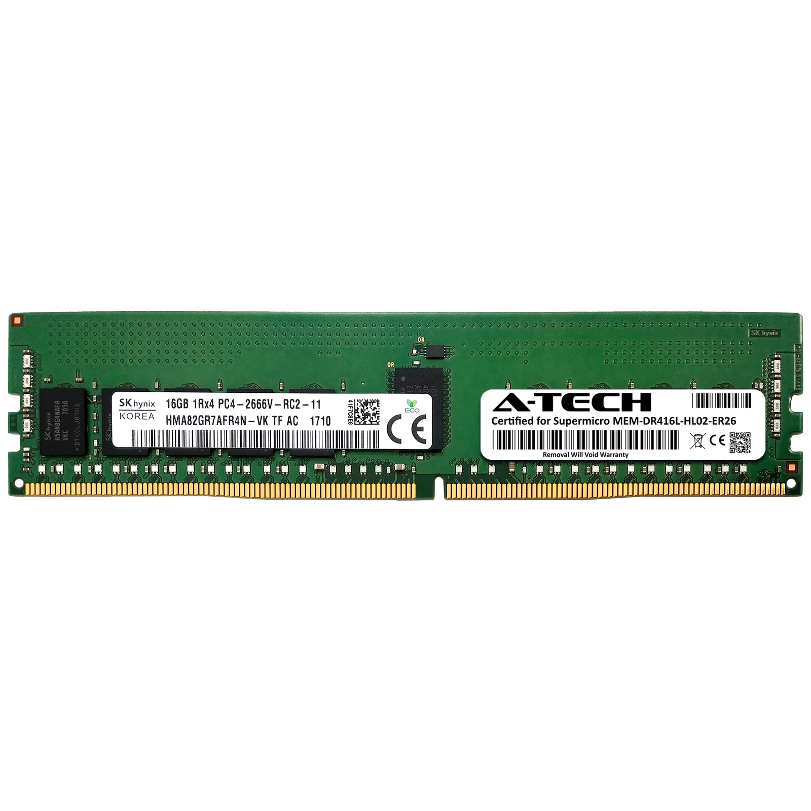 16GB PC4-21300 RDIMM Replacement for Supermicro MEM-DR416L-HL02-ER26 Memory RAM