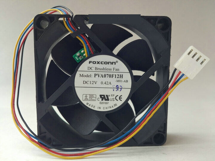 1PCS FOXCONN PVA070F12H 12V 0.42A 7020 PWM CPU Cooling Fan 4-pin