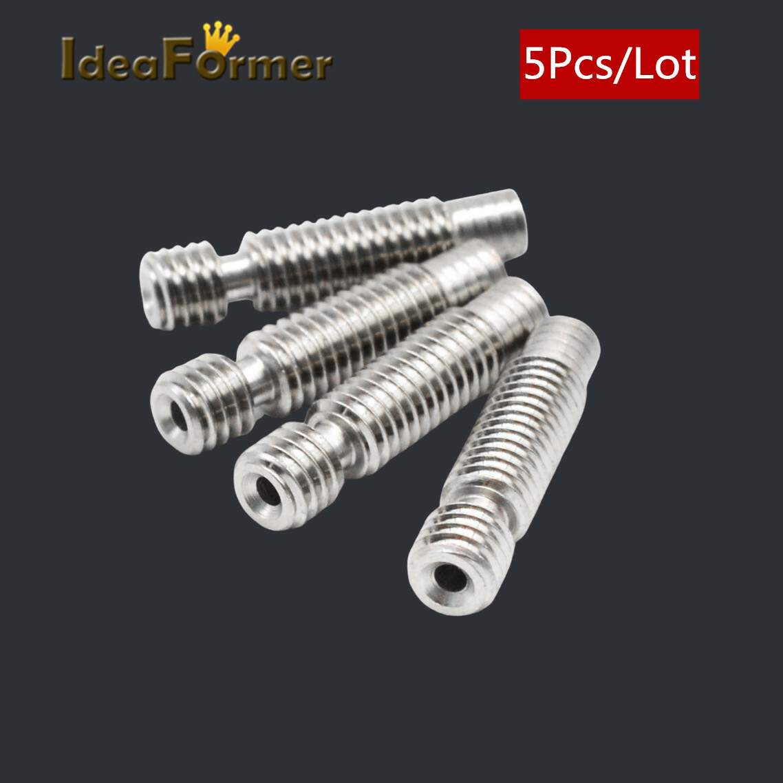 3D Printer Reprap V6 Short range Throat M6*26 for 1.75mm/3.00mm（5Pcs）