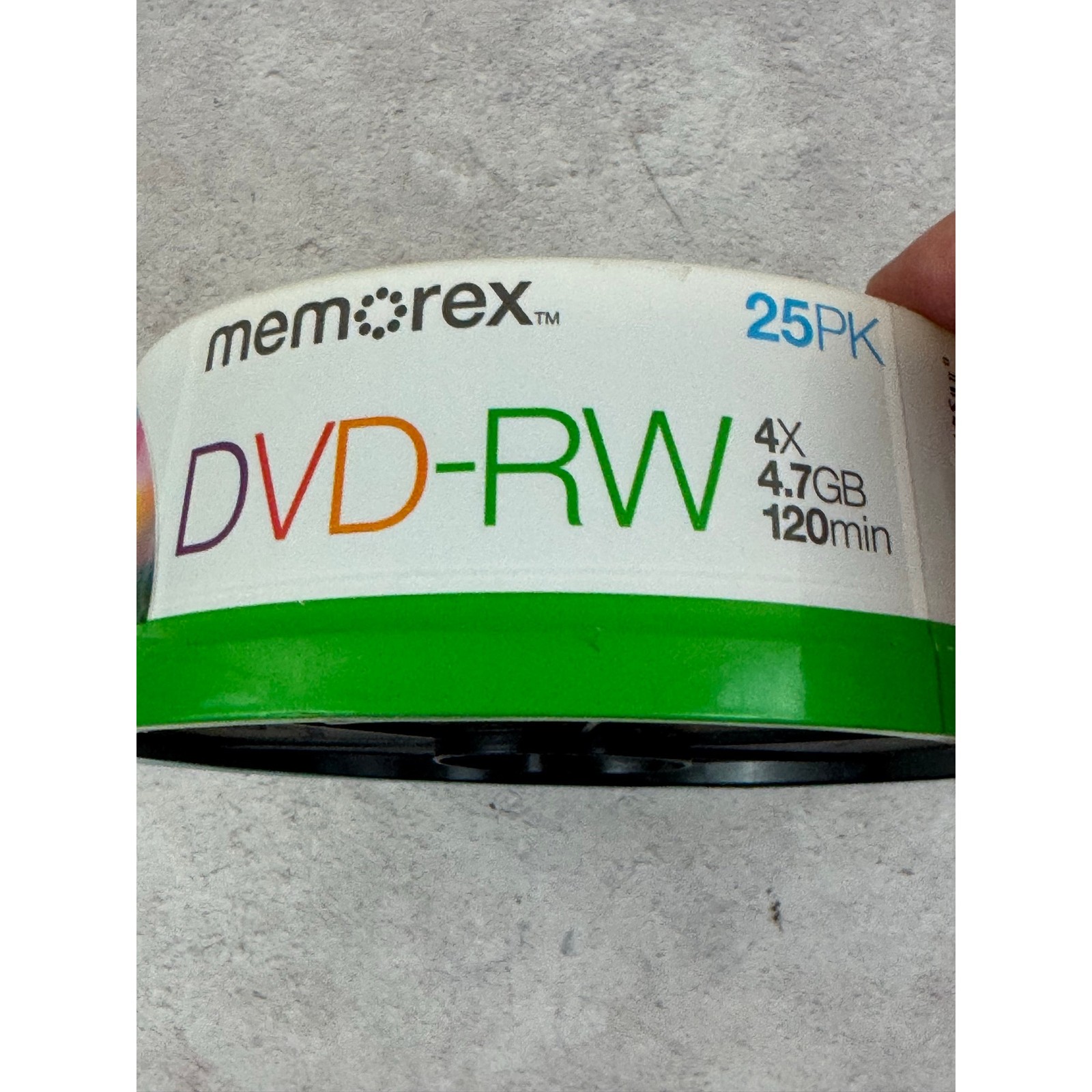 Memorex DVD-RW 25 Pack 4X / 4.7GB / 120 Min Rewritable Disc New