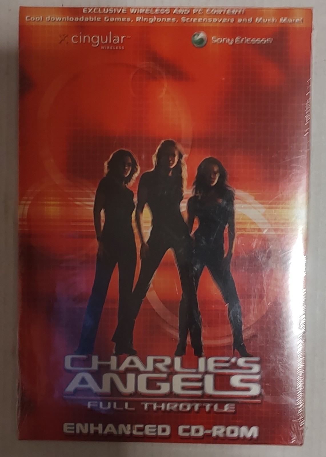 Charlies Angels Full Throttle Enhanced CD-ROM 2003 Sony Cingular Sealed Vintage