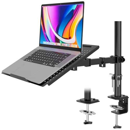BONTEC Laptop Arm for Desk, 13-32 Inch, 22lbs, VESA 75/100 Compatible | Fully