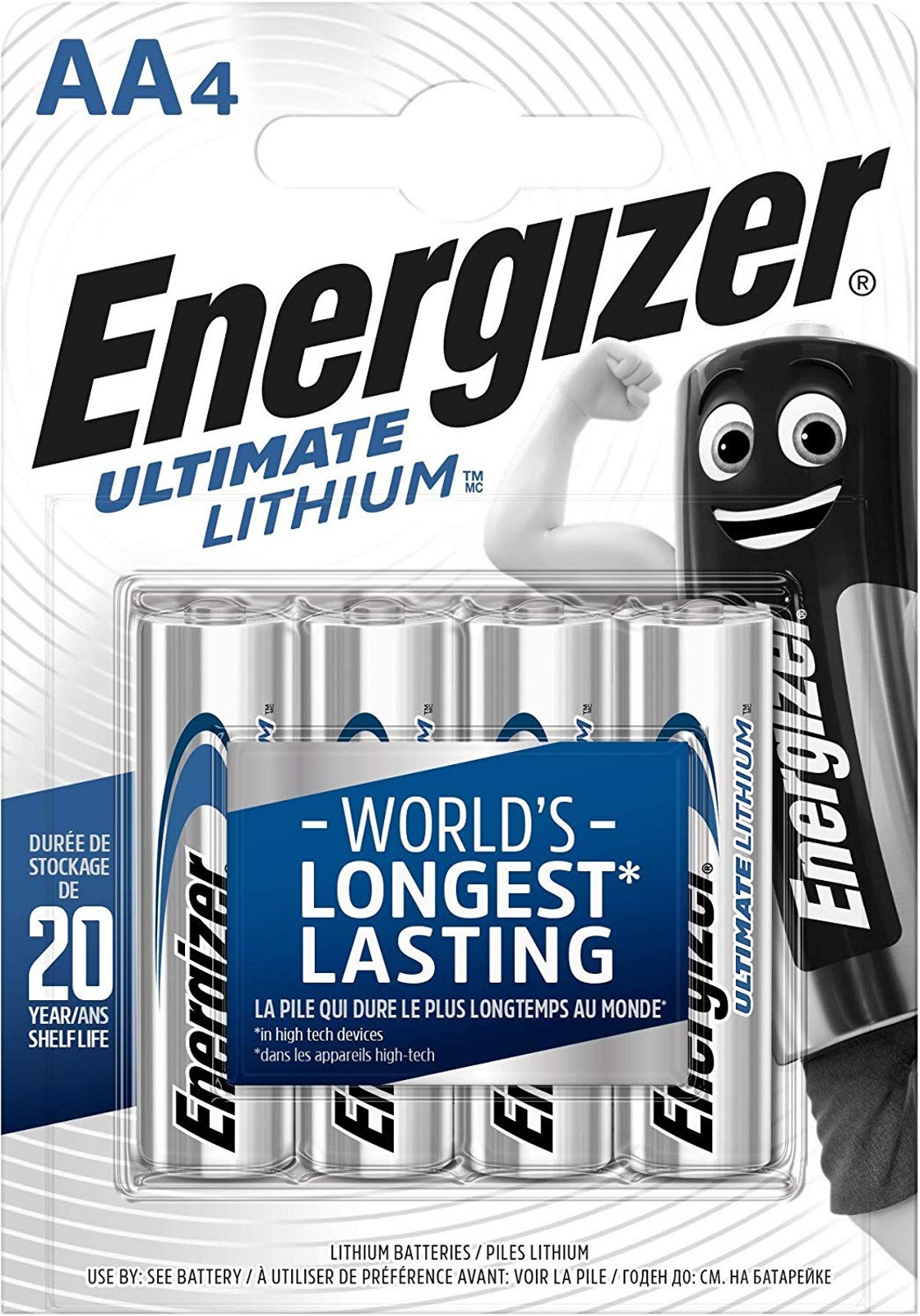 40x Energizer Ultimate Lithium AA Mignon L91 Battery FR6 (10x4 Bl.) 637752