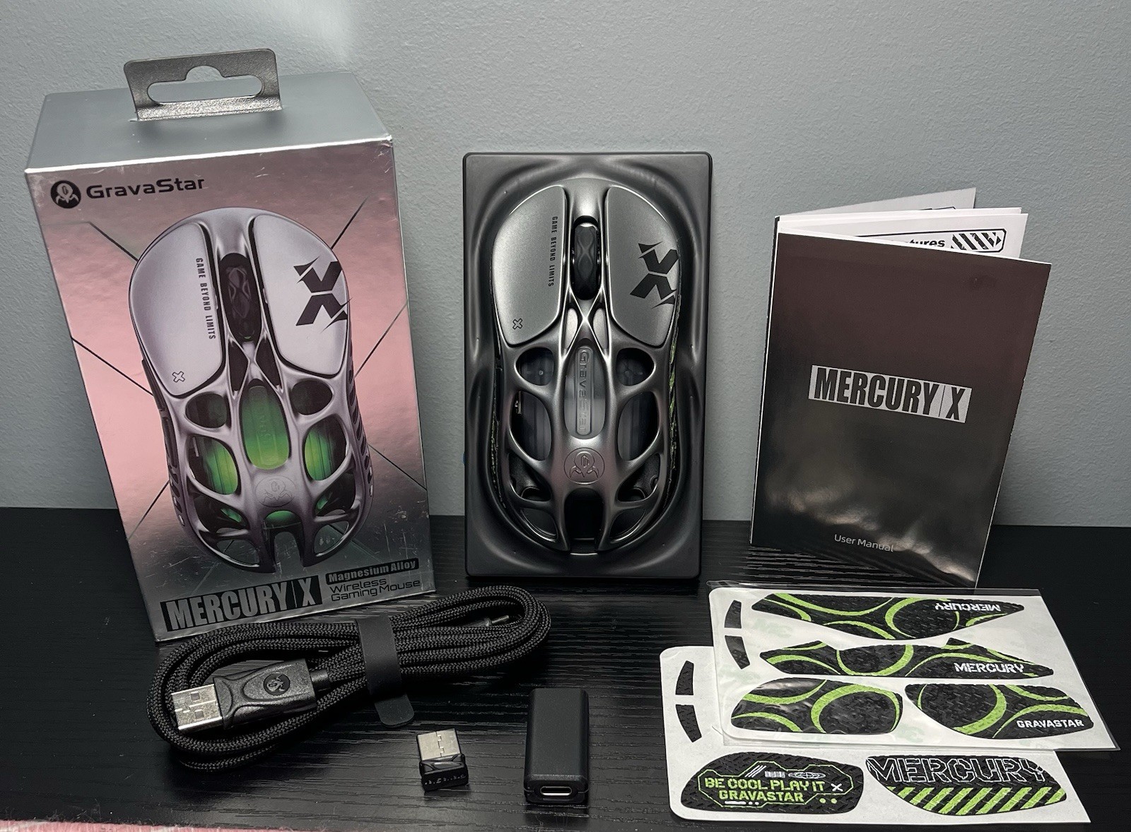 Gravastar Mercury X Magnesium Alloy Wireless Gaming Mouse