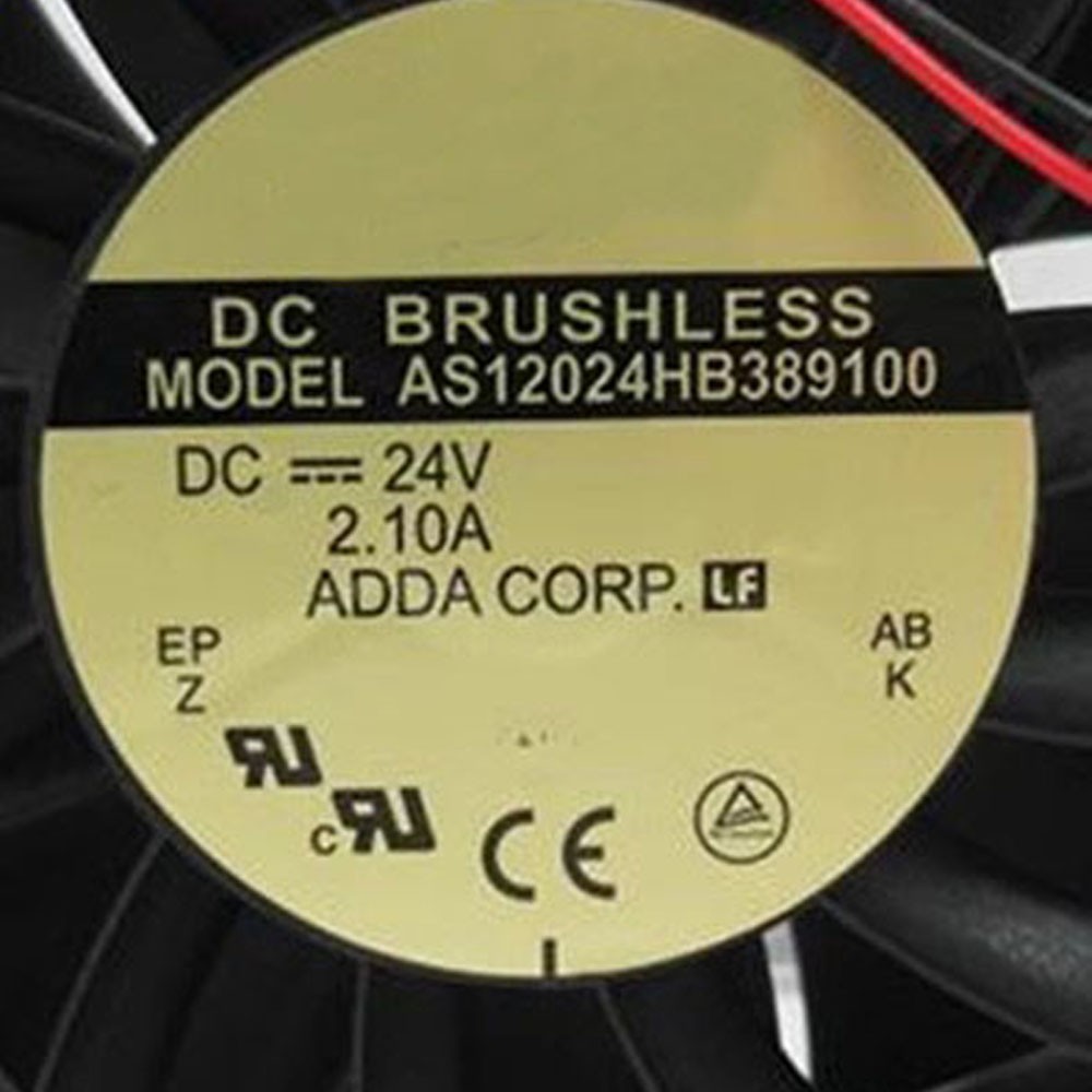 CPU Cooling FAN For ADDA AS12024HB389100 12038 DC24V 2.1A New