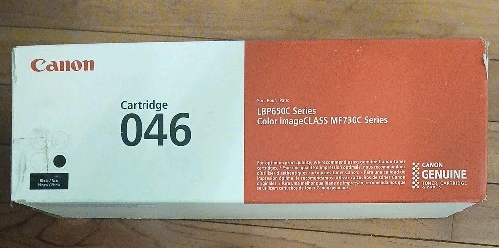 Canon 046 Original Standard-Capacity Toner Cartridge-Black (Open-Box UNUSED)