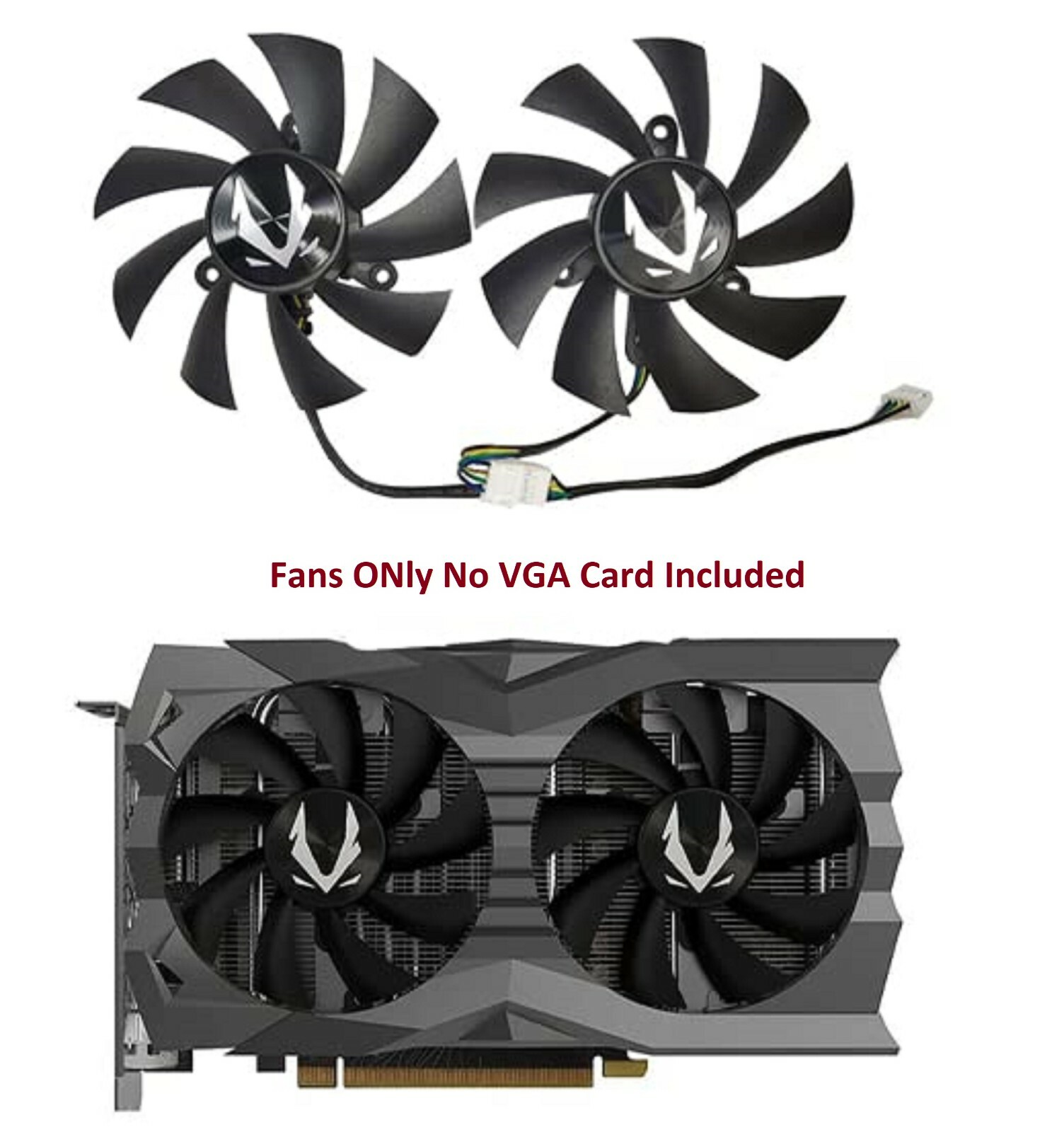 Fan for ZOTAC GAMING GeForce GTX 1660 Ti AMP 6GB GDDR6 Graphic Card GA92A2H Fans