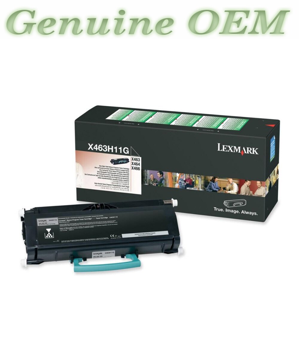 X463H11G Original OEM Lexmark X463 Toner, Black High Yield Genuine Sealed